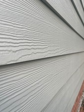 Premium Dove Grey Cement Cladding Boards - Wood Textured Shiplay Style