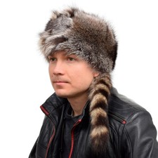 Genuine Men's Raccoon Fur