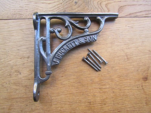Rustic iron shelf bracket