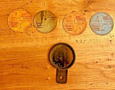VINTAGE CAR TAX DISCS AND