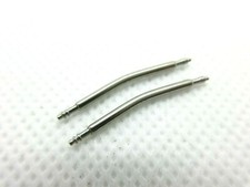 Pair Curved Stainless Steel Watch Strap Spring Pins Bars 16mm-24mm UK Seller