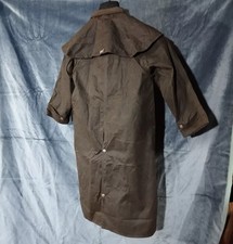 Ladies Driza-Bone Stockman Jacket Waxed Long Riding Coat Size Small 8 UK