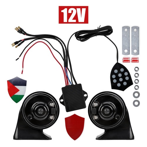 Car electronic horn 12v - car, horn,