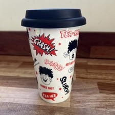 The Beano Dennis The Menace Ceramic Coffee Mug With Lid