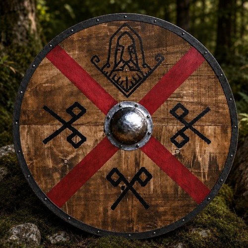 Handmade viking shield - 24",