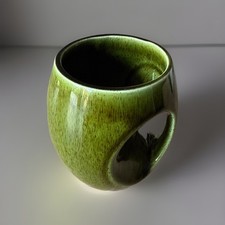 Vintage 1970s Green  Glazed