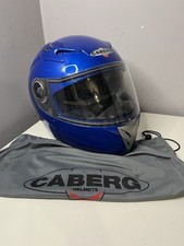 Caberg V2 Motorcycle Helmet Double Visor Tech Blue Size S