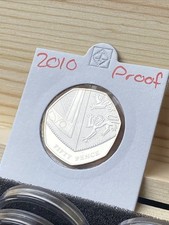 2010 Proof Shield 50p Coin