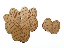 Wooden Patterned Eggs Easter
