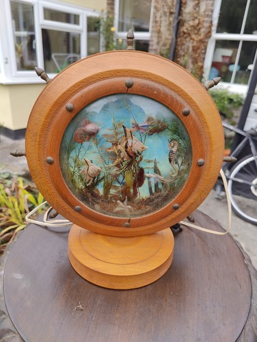 Backlit table lamp - lamp, retro