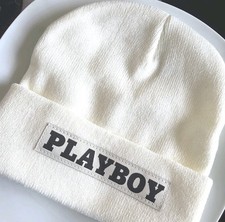 Playboy Beanie Hat Cream White (New without tags)