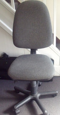 Office chair grey fabric heavy