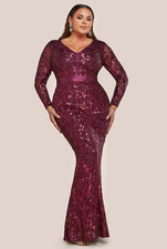 Dress 8 Red Sequin Fishtail