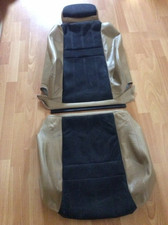 MGTF Drivers Seat Cover, Black Alcantara & Cream Leather