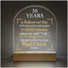 30th Anniversary Gift Husband