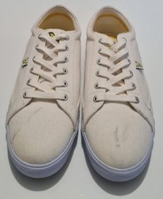 Lyle And Scott Helier Canvas Lace-up Sneaker Shoes White Size uk 11 eu 45