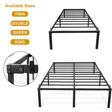 Twin/Double/King Metal Beds Frame Modern Stylish Comfy Bedroom Furniture