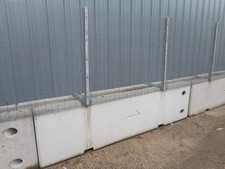 Used Tvcb Temporary Vertical Concrete Barrier With Mesh & Posts * Per Set* - Flo