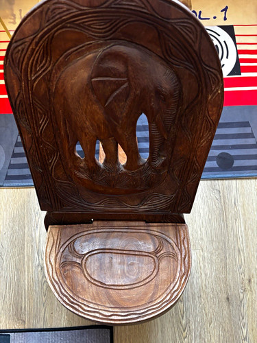 Hand carved dark wood - hand,