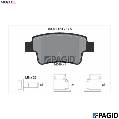 Brake pad set disc - brake,