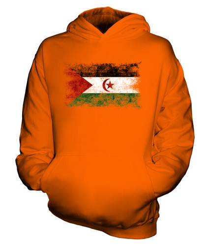 Western sahara distressed flag - western,