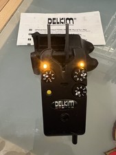 Yellow Delkim Txi plus carp fishing bite alarm (tx 433) with snag ears 