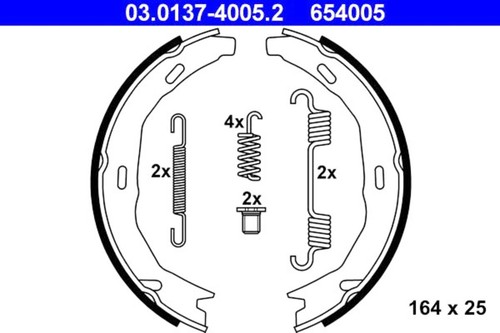 Parking brake shoe - parking,