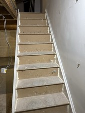 Straight Flight Wood Staircase