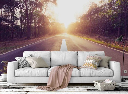 Asphalt road future concept - future,