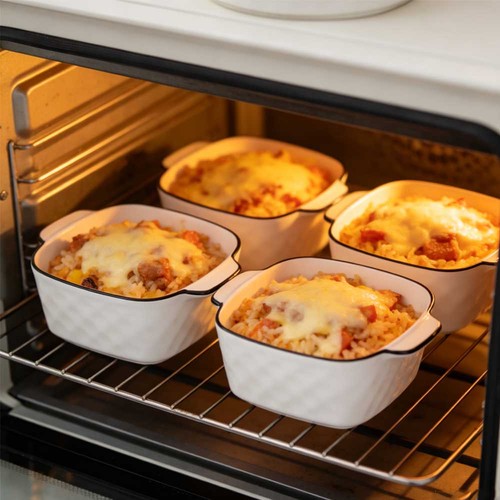 4pcs ceramic baking dishes - 4pcs,