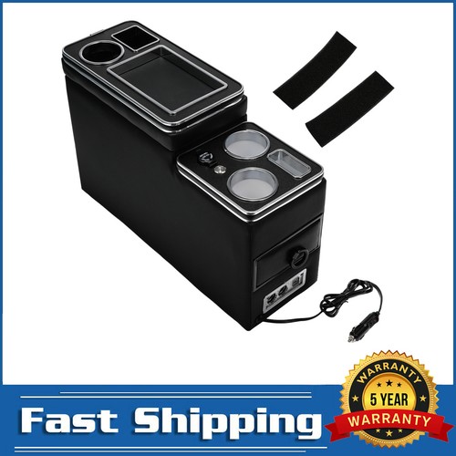 Led usb center console storage - led,
