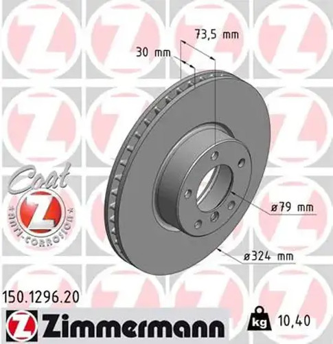 Brake disc internally - 2x,