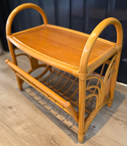 Vintage bamboo rattan magazine - vintage,