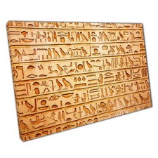 Ancient Egyptian Hieroglyphs Canvas Wall Art: Stunning Print for Home, Office &