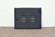 25 cm x 31.2 cm cast iron fire door clay/bread oven door/pizza smoke house