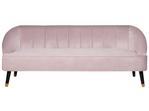 Seater velvet sofa pink - 3,