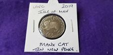 @@@  A SUPERB UNC 2019 ISLE OF MAN MANX CAT TEN PENCE @@@ 