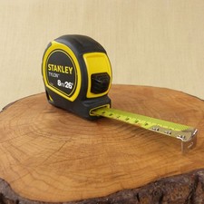 Stanley Very Good Tape Measure Tylon 8 M Metre 26 Feet 30-656 Black & Yellow