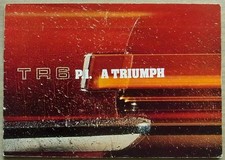 TRIUMPH TR6 PI SPORTS Car Sales Brochure Jan 1974 #T909/174/ENG