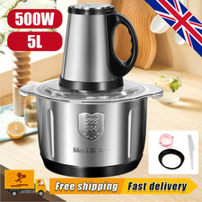 5L Electric Meat Grinder Mincer Mixer Home Blender Mini Food Chopper Processor