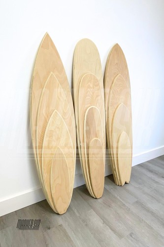 Wooden surfboard blank - surfboard,