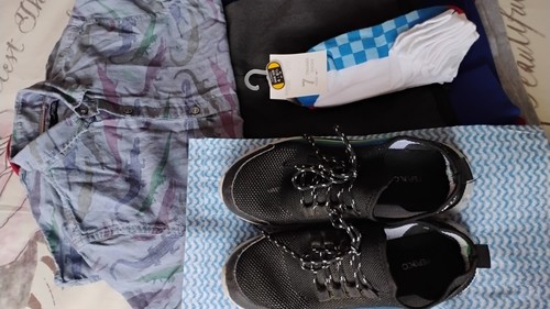 Bundle boys clothes with - bundle, of