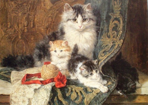 Henriette ronner knip cat art - henriette, ronner-knip
