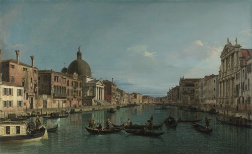 Canaletto the grand canal - the, with