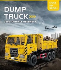 Mould King 17012 Three-Way Dump Truck Remote Control Building Blocks 3206pcs