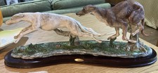  The Juliana Collection Figure Whippets Greyhound Lurcher on Base 2 Dogs 