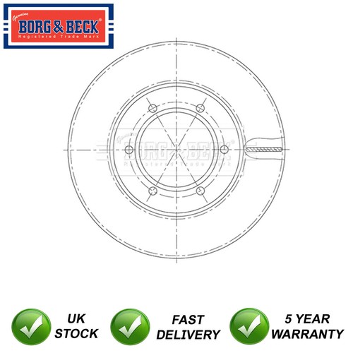 Brake disc front borg - 1x,