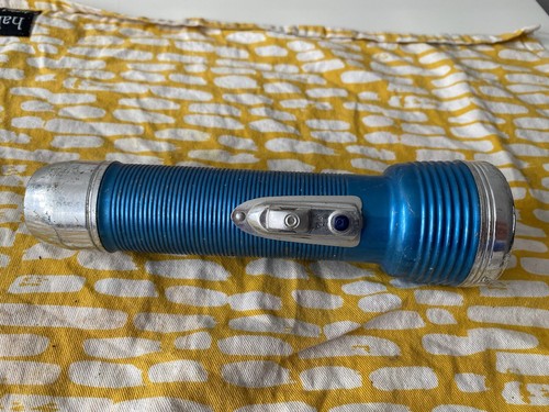 Chrome blue pifco torch - blue,