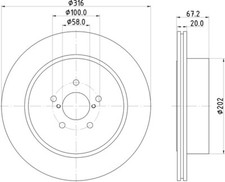 2x Mintex Discs Rear fits