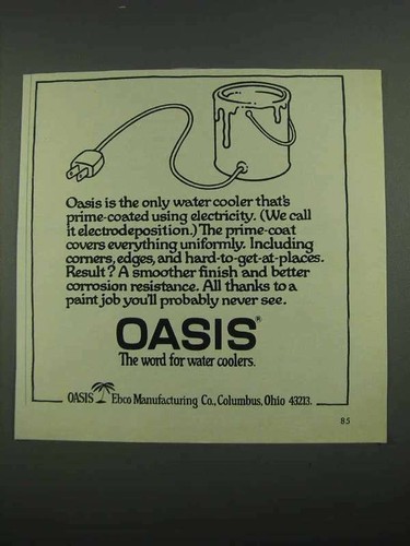 1974 oasis water cooler - oasis,